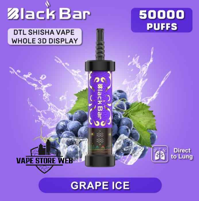 Buy BLACK BAR 50000 Puffs DTL Disposable Vape in Dubai - Image 9