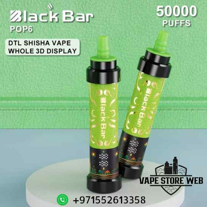 Buy BLACK BAR 50000 Puffs DTL Disposable Vape in Dubai - Image 2