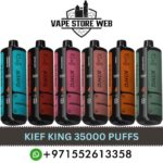 Buy KIEF King 35000 Puffs 3MG Disposable Vape in Dubai