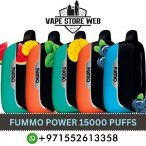 FUMMO Power 15000 Puffs 20MG Non-Rechargeable Disposable Vape in Dubai