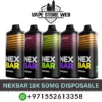 Nexbar 18k Puffs Disposable Vape – Ultimate 50MG Vaping Experience in Dubai