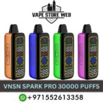 Buy VNSN Spark Pro 30000 Puffs Disposable Vape – Dual Mesh Coil in Dubai