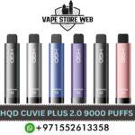 HQD Cuvie Plus 2.0 9000 Puffs Vape with LCD – Premium Vaping in Dubai