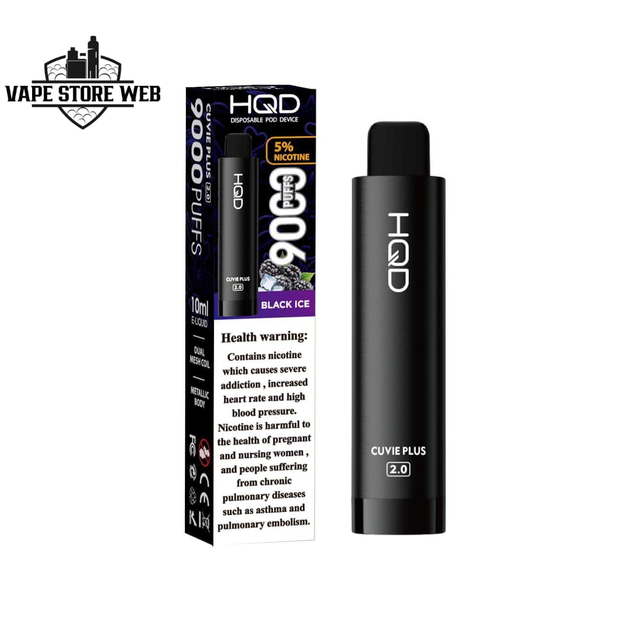 HQD Cuvie Plus 2.0 9000 Puffs Vape with LCD – Premium Vaping in Dubai - Image 13