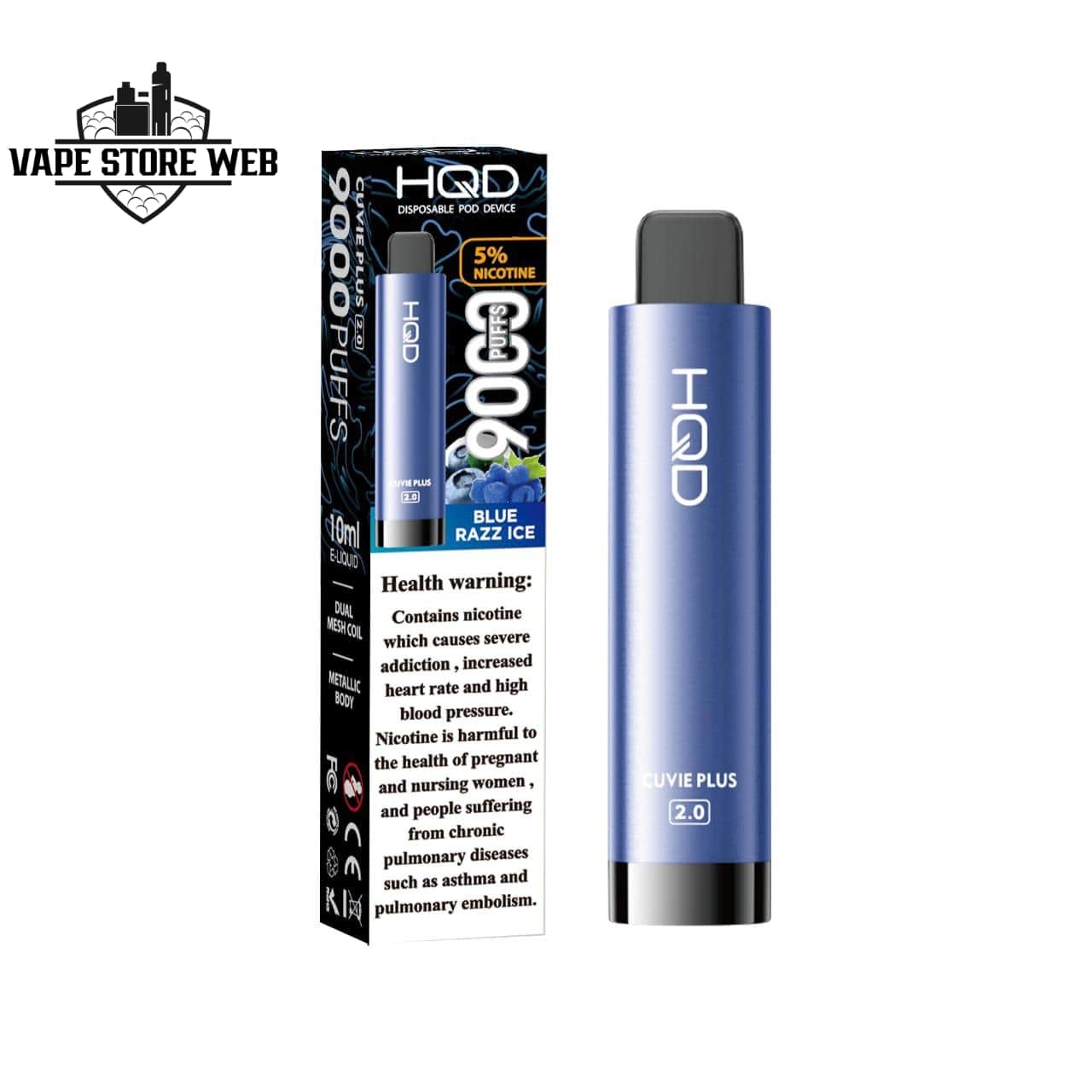 HQD Cuvie Plus 2.0 9000 Puffs Vape with LCD – Premium Vaping in Dubai - Image 12