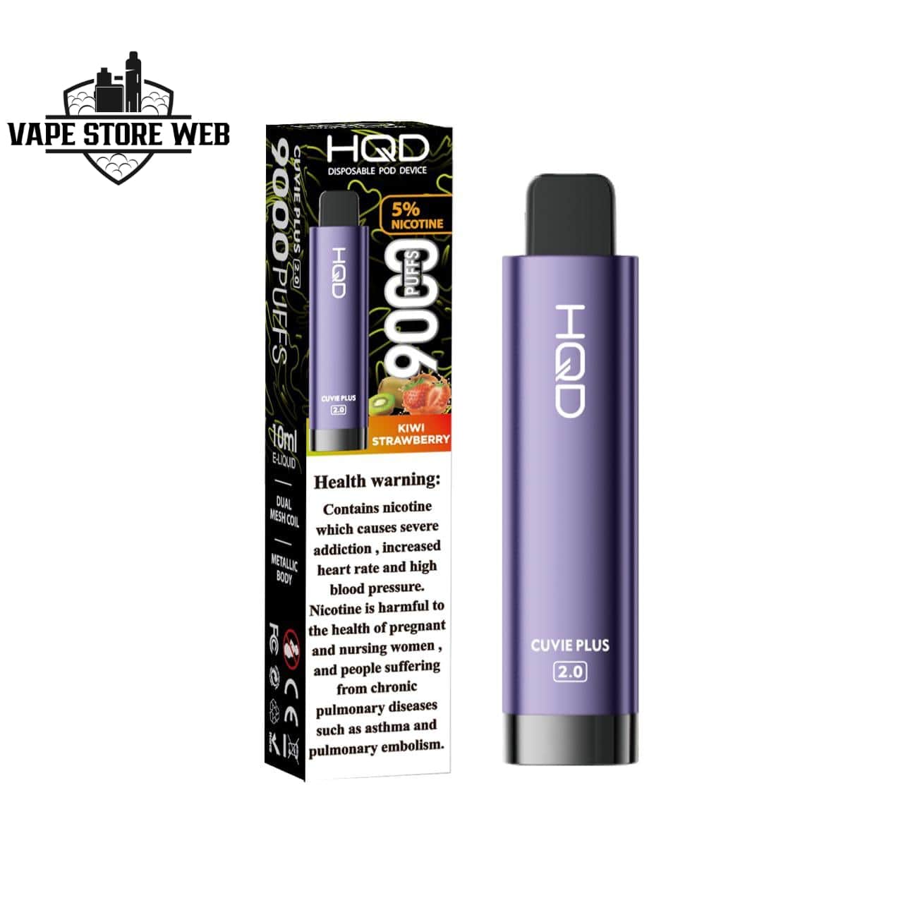HQD Cuvie Plus 2.0 9000 Puffs Vape with LCD – Premium Vaping in Dubai - Image 7