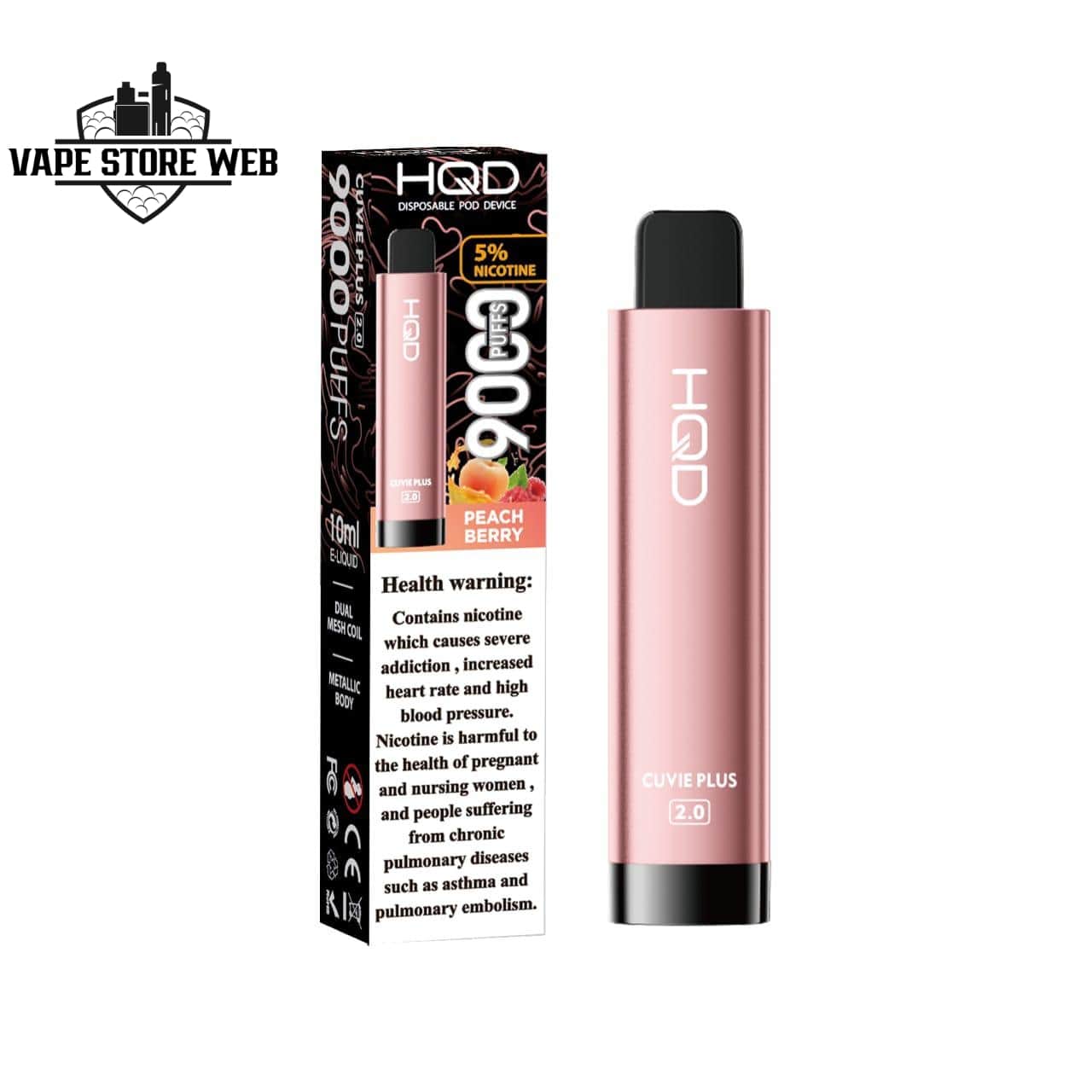 HQD Cuvie Plus 2.0 9000 Puffs Vape with LCD – Premium Vaping in Dubai - Image 4