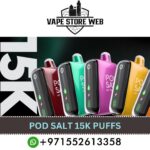Pod Salt 15k Disposable Vape (650mAh, Mesh Coil, HIT Boost) in Dubai