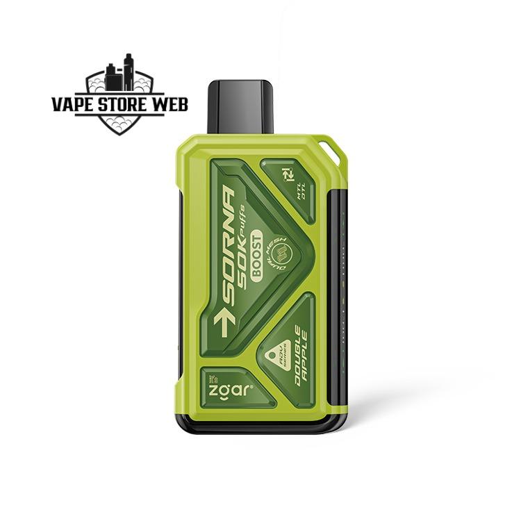 zgar sorna 50k puffs disposable vape in dubai double apple