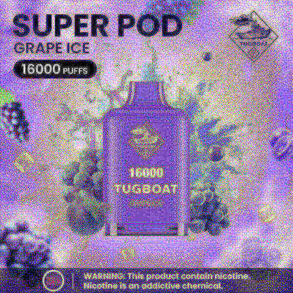 Tugboat Super 16000 Pod Cartridges Disposable Vape in Dubai - Image 2