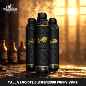 Yalla Evo DTL 0.3 Mg 12000 puffs Disposable Vape in Dubai