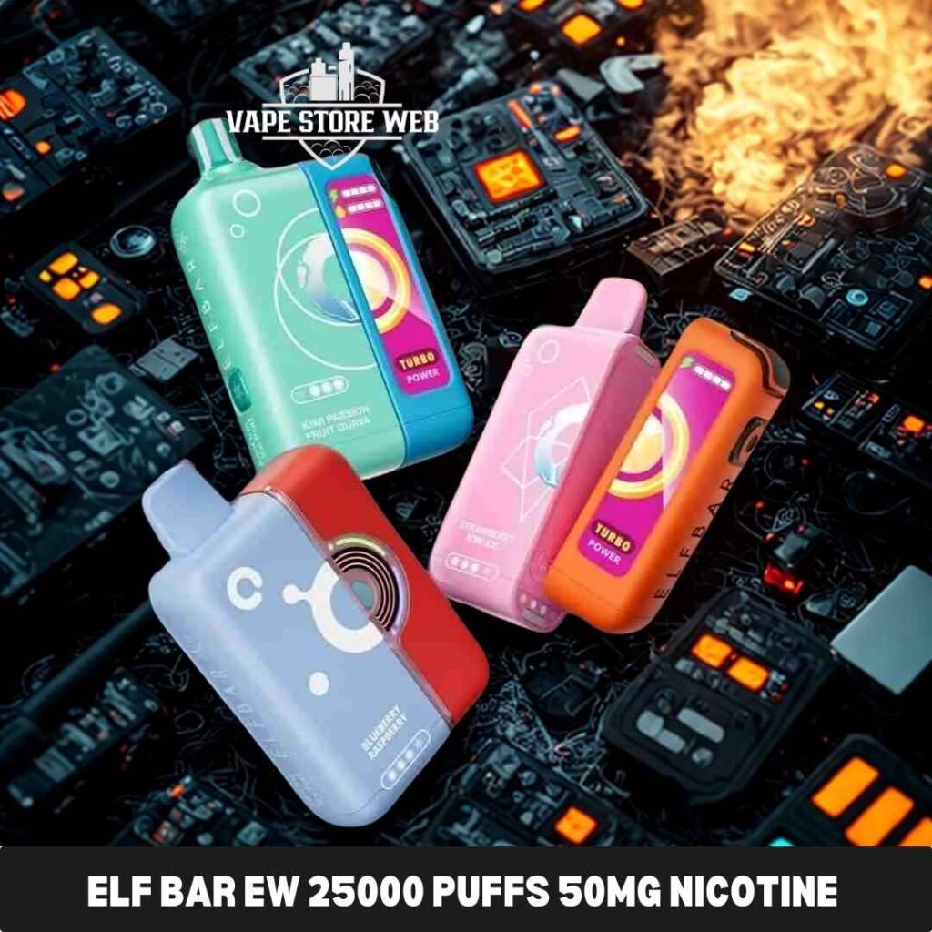 elf bar ew 25k puffs 50mg nicotine ice adjustable disposable vape in Dubai