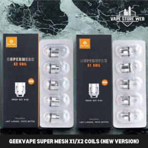 GEEKVAPE Super Mesh X1/X2 Coils (New Version) – 5pcs/pack in Dubai, UAE