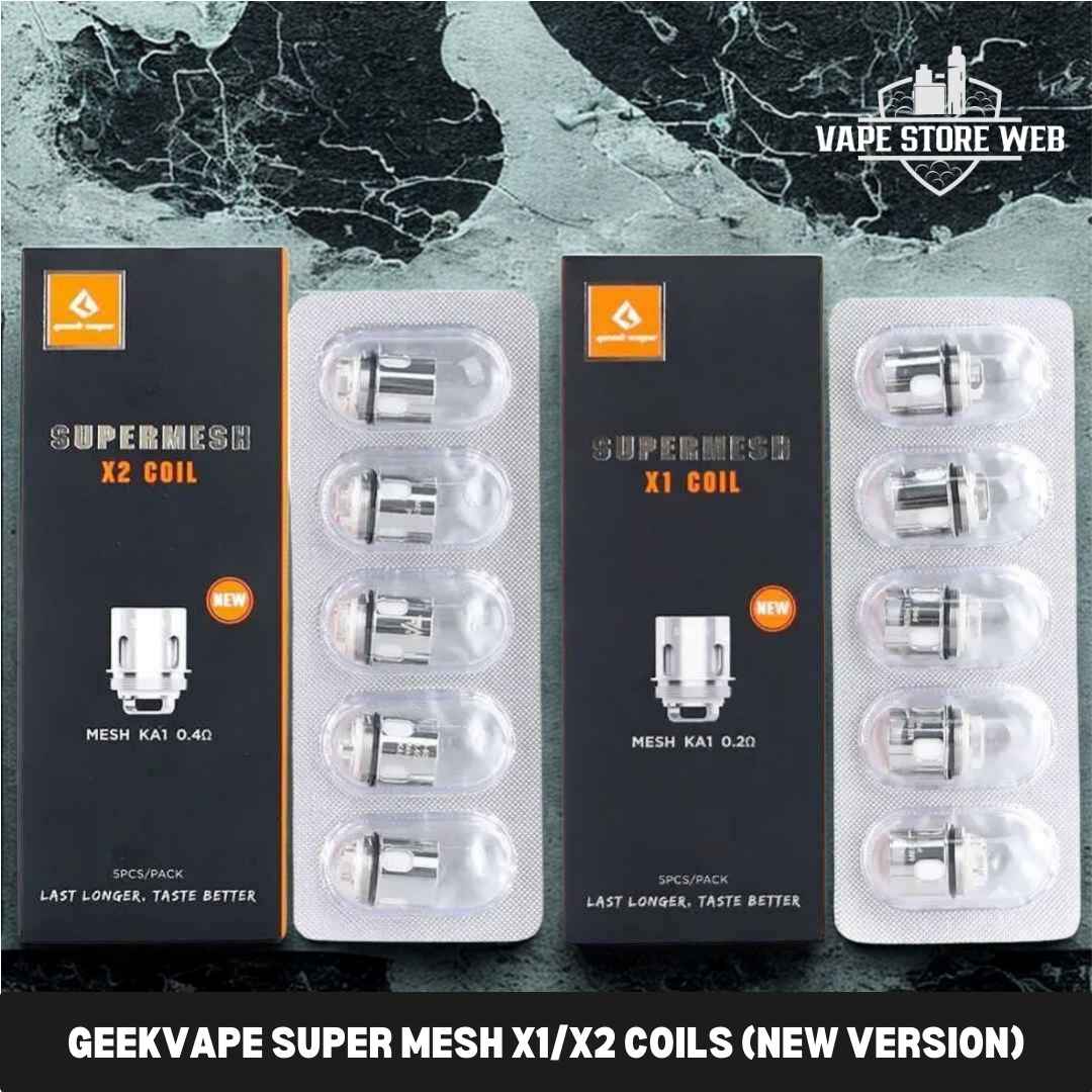 GEEKVAPE Super Mesh X1/X2 Coils (New Version) – 5pcs/pack in Dubai, UAE