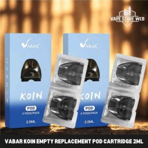 VABAR Koin Empty Replacement Pod Cartridge 2ml (2 PCS) in Dubai, UAE