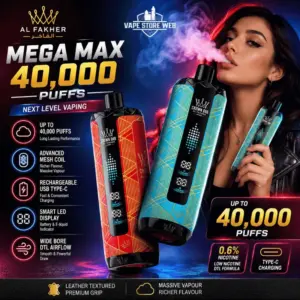 Crown Bar Al Fakher v2.0 Mega Max 0.6mg nicotine 40000 puffs