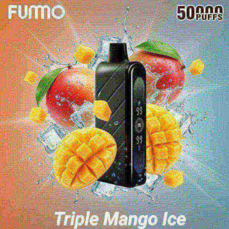 Fummo 50k puffs 2_ nicotine disposable vape in Dubai Triple-Mango-Ice