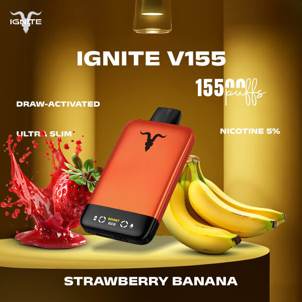 IGNITE V155 15500puffs Disposable Vape Ultra Slim Pod Kit in the UAE - Image 2