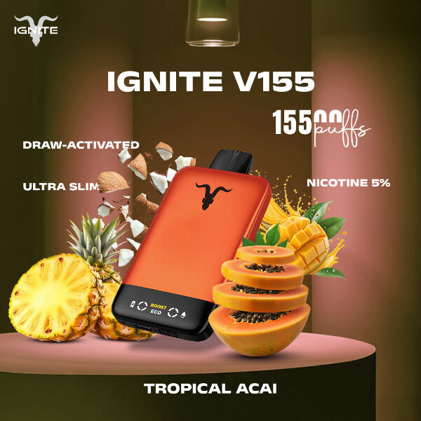 IGNITE V155 15500puffs Disposable Vape Ultra Slim Pod Kit in the UAE - Image 5