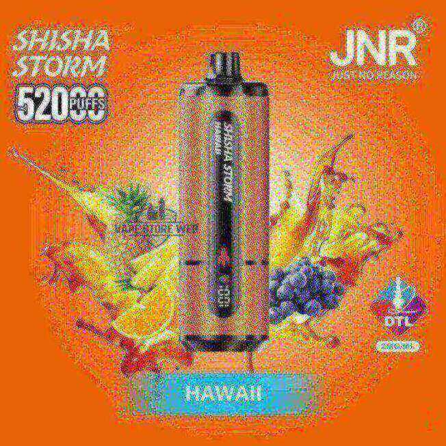 JNR Shisha Storm 52000 Puffs Disposable Vape 2mg DTL in the UAE hawaii