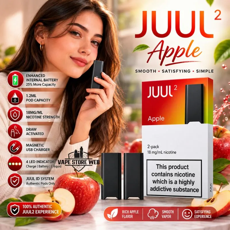 JUUL 2 POD SYSTEM apple contents in Dubai