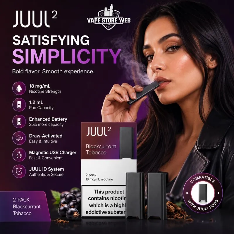 Juul 2 Pod System Blackcurrent Tobacco in Dubai