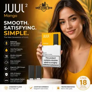 Juul 2 Pod System mango contents in Dubai