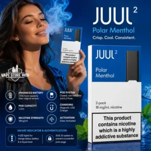 Juul 2 Pod System Polar Menthol in Dubai