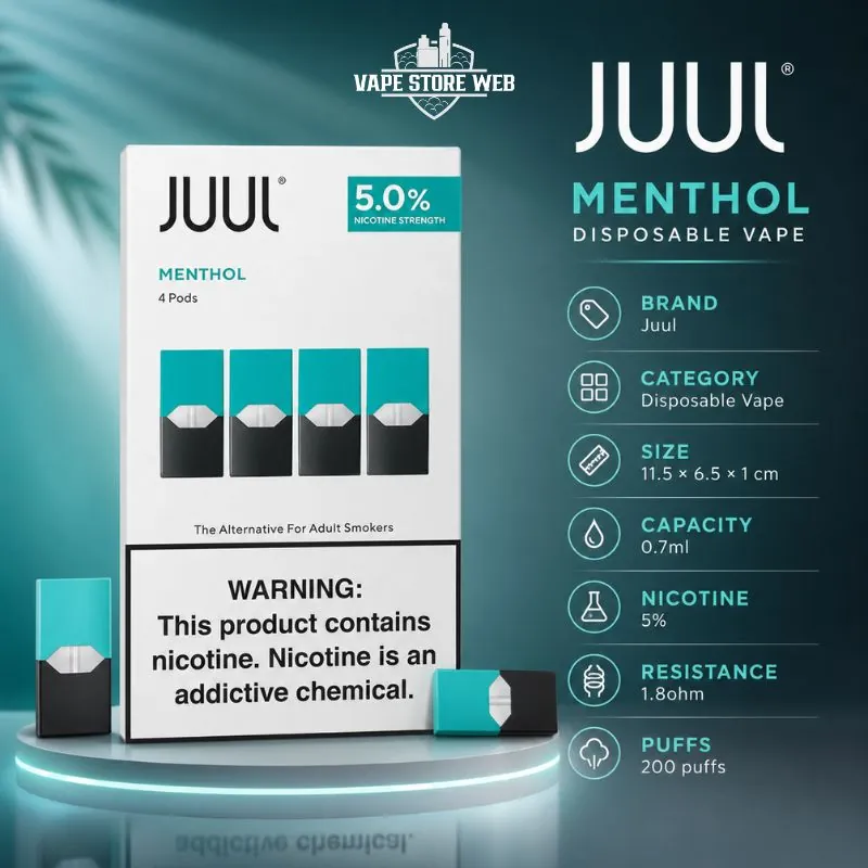 JUUL PODS DUBAI Menthol 5% - Image 2