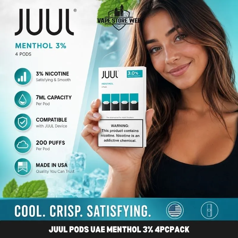 Juul Pods UAE Menthol 3% 4PcPack