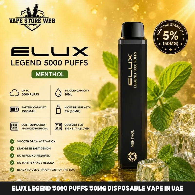 ELUX Legend 5000 Puffs 50mg Disposable Vape in UAE