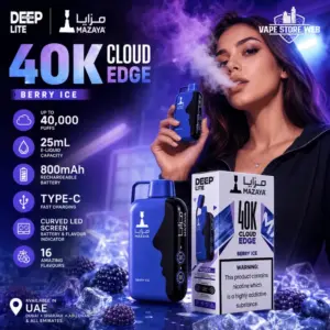 Mazaya Deep Lite Cloud Edge 40000 Puffs Disposable Vape in Dubai, UAE