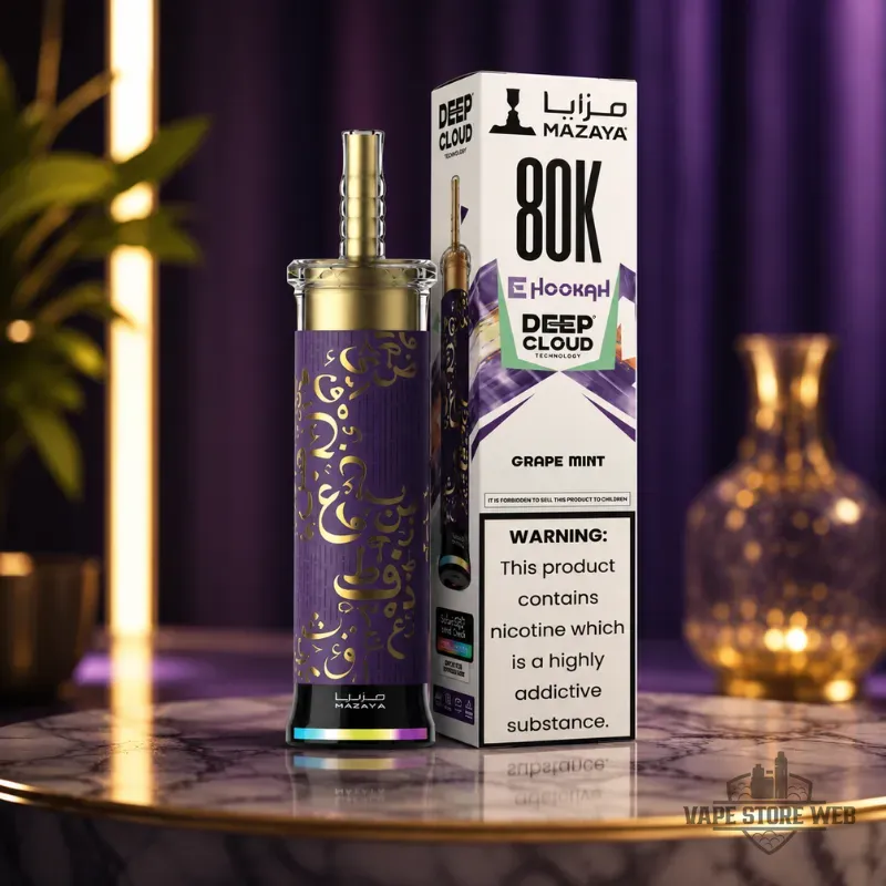 Mazaya Ehookah Deep Cloud 80000 Puffs 6mg Disposable Vape in Dubai - Image 2