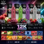 Al Fakher Crown Bar 12K Crystal V2 Disposable Vape 12000 Puffs in UAE