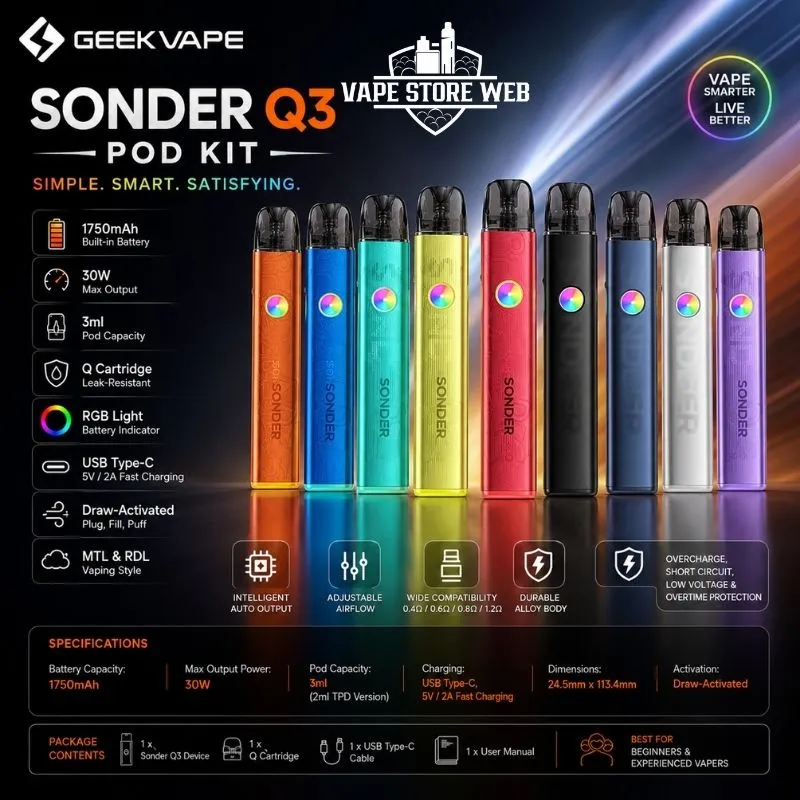 Geekvape Sonder Q3 Kit 1750mAh 30W