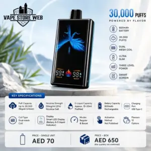IGNITE V300 30000 Puffs Disposable Vape 50MG in Dubai UAE