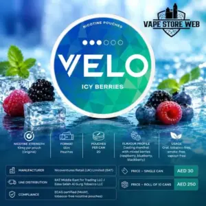 Velo Icy Berries 10mg Nicotine Pouches