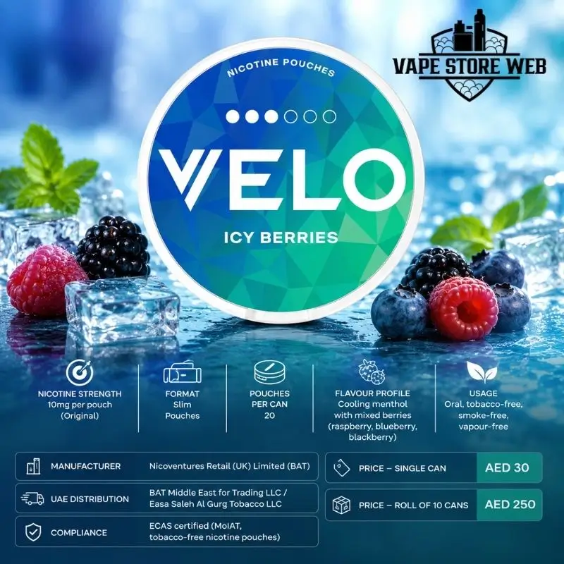 Velo Icy Berries 10mg Nicotine Pouches