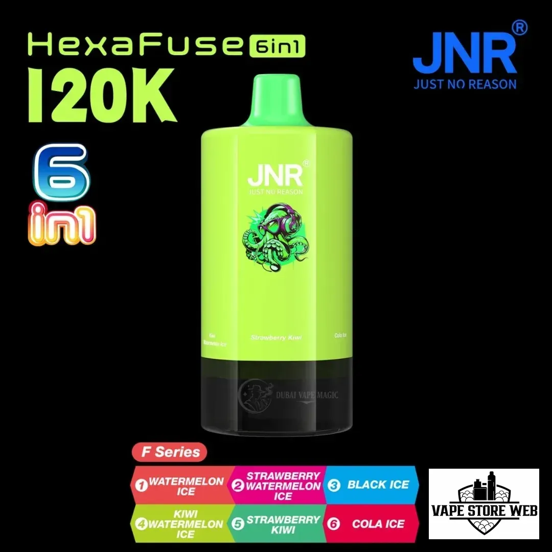 JNR HexaFuse 120K Puffs Disposable Vape 6in1 in Dubai UAE - Image 6