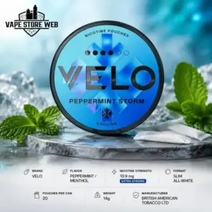VELO Mighty Peppermint Nicotine Pouches 10.9mg in Dubai, UAE