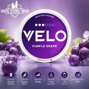 VELO Purple Grape Nicotine Pouches 10mg in Dubai, UAE