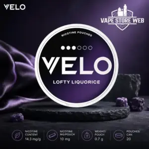 VELO Salty Liquorice Nicotine Pouches 10mg in Dubai, UAE